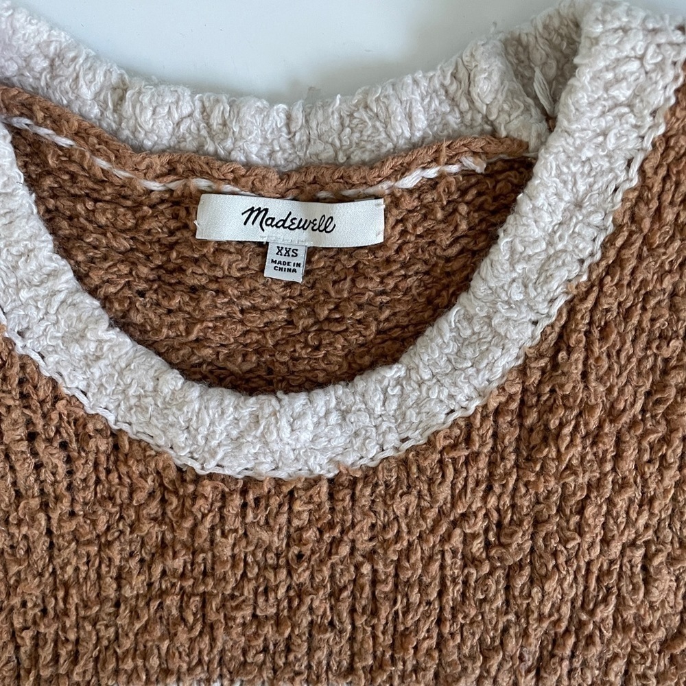Madewell Color Block Sweater Size Xxs - image 2